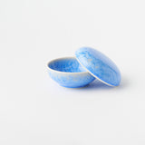 花結晶(青)蓋物