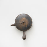 前川淳蔵 / 極平 丸急須 黒金彩