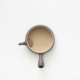 前川淳蔵 / 極平 丸急須 黒金彩