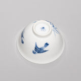 李荘窯 / 染付竹雀紋 口反茶杯
