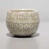 <tc>Hideki Yamamoto / Glass Glaze Mishima-Style Sake Cup A</tc>