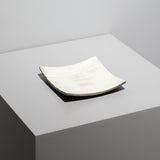 <tc>Hideki Yamamoto / Glass Glaze Shell Shinogi 15cm Square Plate</tc>