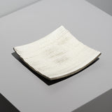 <tc>Hideki Yamamoto / Glass Glaze Shell Shinogi 15cm Square Plate</tc>