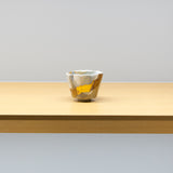 <tc>Hosai Matsubayashi / Sake Cup Geppaku Glaze (Gold Paint)</tc>