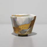 <tc>Hosai Matsubayashi / Sake Cup Geppaku Glaze (Gold Paint)</tc>