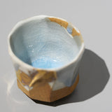 <tc>Hosai Matsubayashi / Sake Cup Geppaku Glaze (Gold Paint)</tc>