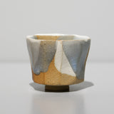 <tc>Hosai Matsubayashi / Sake Cup Geppaku Glaze (Gold Paint)</tc>