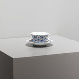 <tc>Dodecagonal Coffee Cup & Saucer (Sarasa Blue)</tc>