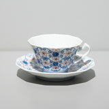 <tc>Dodecagonal Coffee Cup & Saucer (Sarasa Blue)</tc>