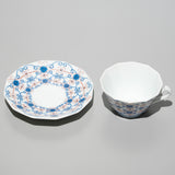 <tc>Dodecagonal Coffee Cup & Saucer (Sarasa Blue)</tc>