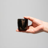 <tc>Hideki Yanashita / Black Raku Sake Cup Koetsu</tc>
