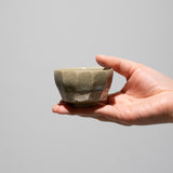 <tc>Hosai Matsubayashi / Sake Cup Geppaku Glaze (Silver Paint)</tc>