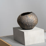 <tc>Hideki Yamamoto / Yohen Carved Pattern Round Jar</tc>
