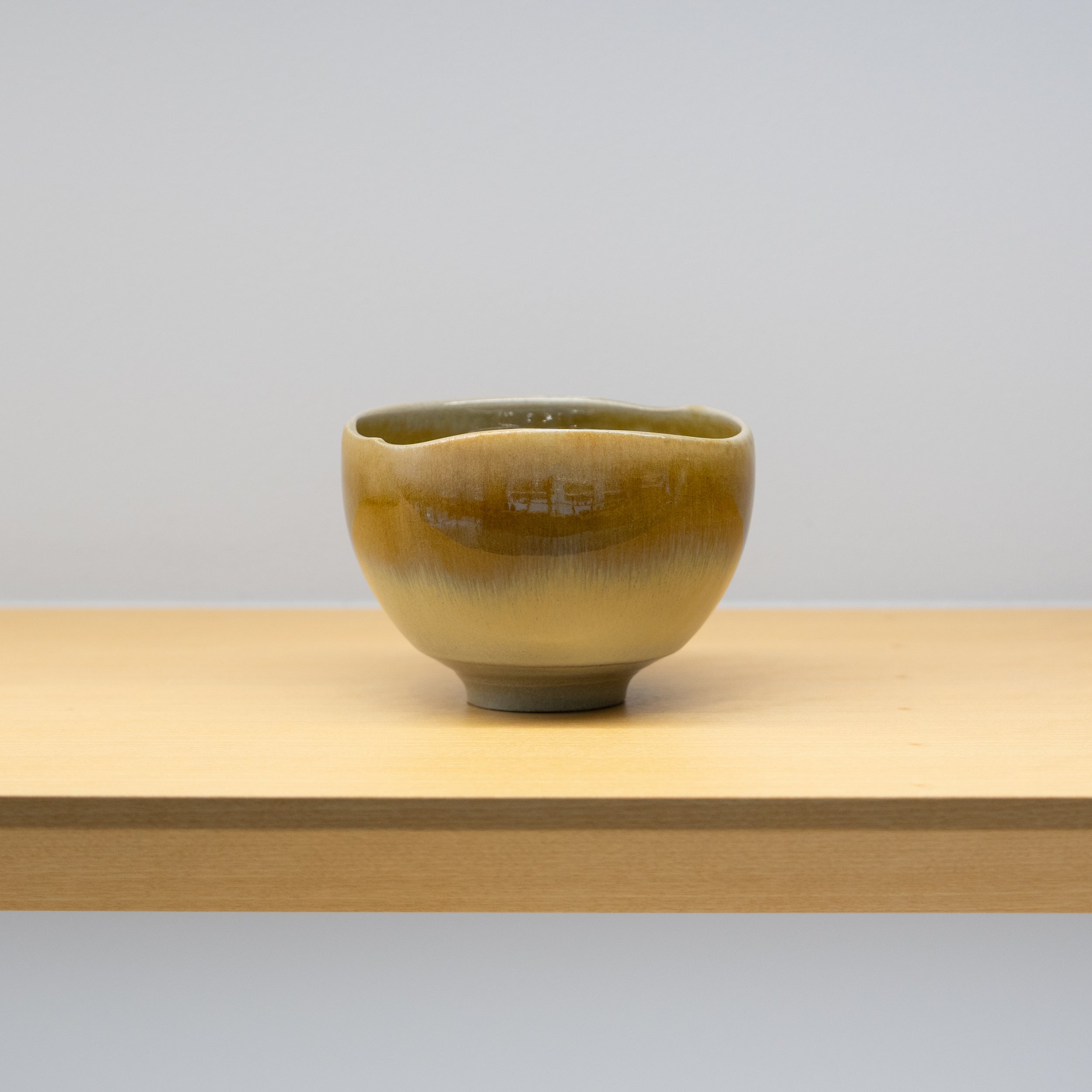 萩焼 流白釉ぐい呑 田原崇雄作 | 萩焼屋Hagiyakiya ネットショップ