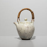 山崎さおり / 炭化粉引 土瓶 中(一点物)