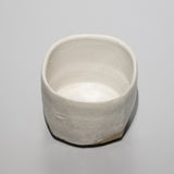 <tc>Raizan Yasunaga / White Karatsu Four-sided Tea Bowl</tc>