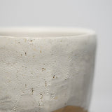<tc>Raizan Yasunaga / White Karatsu Four-sided Tea Bowl</tc>