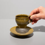 中里太亀 / 黄唐津デミタス(一点物)