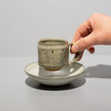 中里太亀 / 斑唐津デミタス(一点物)