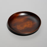 拭き漆 円型 プレート