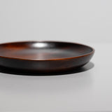 拭き漆 円型 プレート