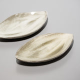 <tc>Hideki Yamamoto / Glass Glaze Leaf-Shaped Plate</tc>