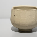 森本仁 / 白花 茶碗(一点物)