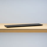 <tc>Takao Togashi / Rectangle Plate in Brush Pattern S (Black)</tc>