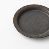 山本英樹 / 玄釉ステップリム皿φ13