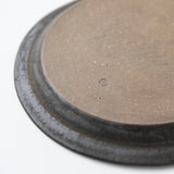 山本英樹 / 玄釉ステップリム皿φ18