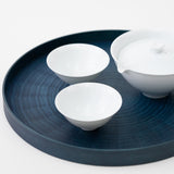 Round Rays Tray (ホワイトシカモア・藍染) - HULS Gallery Tokyo