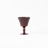 冨樫孝男 / 会津玉虫塗 面取高脚杯