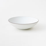 鎬 白磁ブラスト Bowl/M ふち錆あり