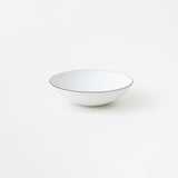 鎬 白磁ブラスト Bowl/S ふち錆あり