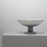 寺内信二 / 14.染付花唐草 高台鉢φ22cm(一点物) - HULS Gallery Tokyo