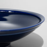 寺内信二 / 17.ルリ釉 渕立手作りボール φ22.7 (一点物) - HULS Gallery Tokyo