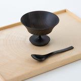 SINAFU デザートボウル 羽反 Black - HULS GALLERY TOKYO | 現代工芸ギャラリー