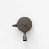 <transcy>Black Cylindrical Teapot</transcy>