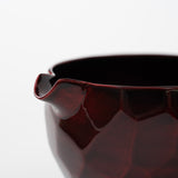 冨樫孝男 / 会津玉虫塗 乱面取豆片口