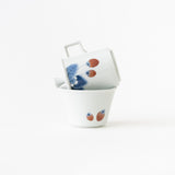 染錦(染付)イチゴ 品鑑茶具