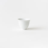 白磁(石灰)飛び鉋 渕反深仙茶