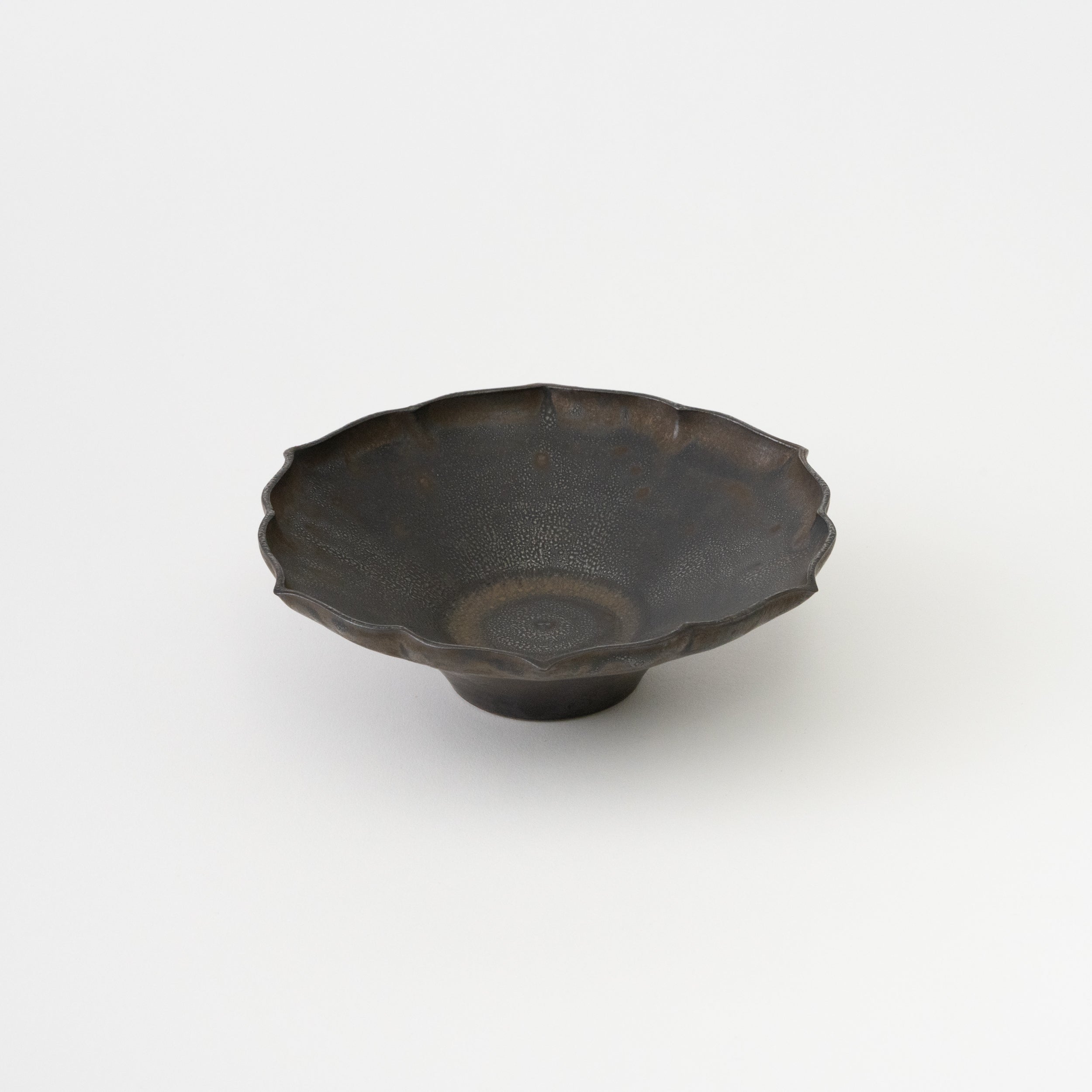 小鉢 朝顔小鉢 山本英樹　3枚セット 山本英樹 / 玄釉 朝顔鉢（小） – HULS GALLERY TOKYO | 現代工芸ギャラリー