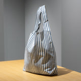小倉縞縞 シンプルショルダーBAG M #124 水衣'21