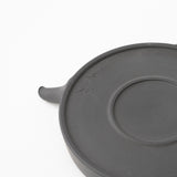 <tc><transcy>Seiji Ito / Black Flat Teapot (L) </transcy></tc>