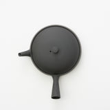 <tc><transcy>Seiji Ito / Black Flat Teapot (L) </transcy></tc>