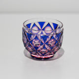 二重被せ猪口(紅藤)