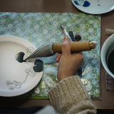 <transcy>Sansui Tea Cup with Wooden Box</transcy>