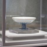 寺内信二 / 14.染付花唐草 高台鉢φ22cm(一点物) - HULS Gallery Tokyo