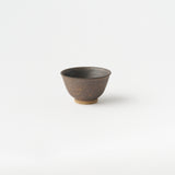 前川淳蔵 / 茶杯 黒金彩 大