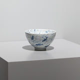 寺内信二 / 吹墨海老蟹紋 手作り抹茶碗（一点物）